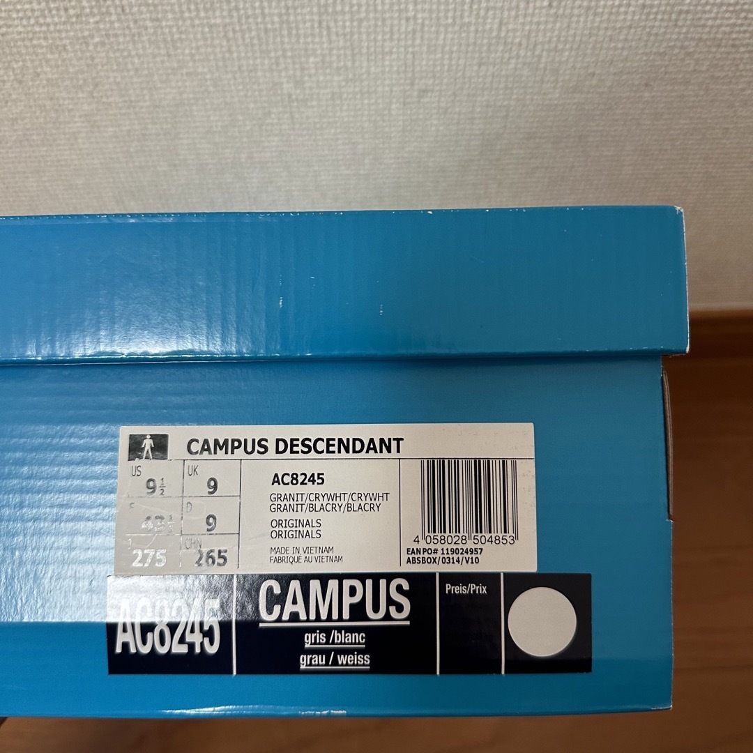 27.5 新品　DESCENDANT adidas CAMPUSディセンダント