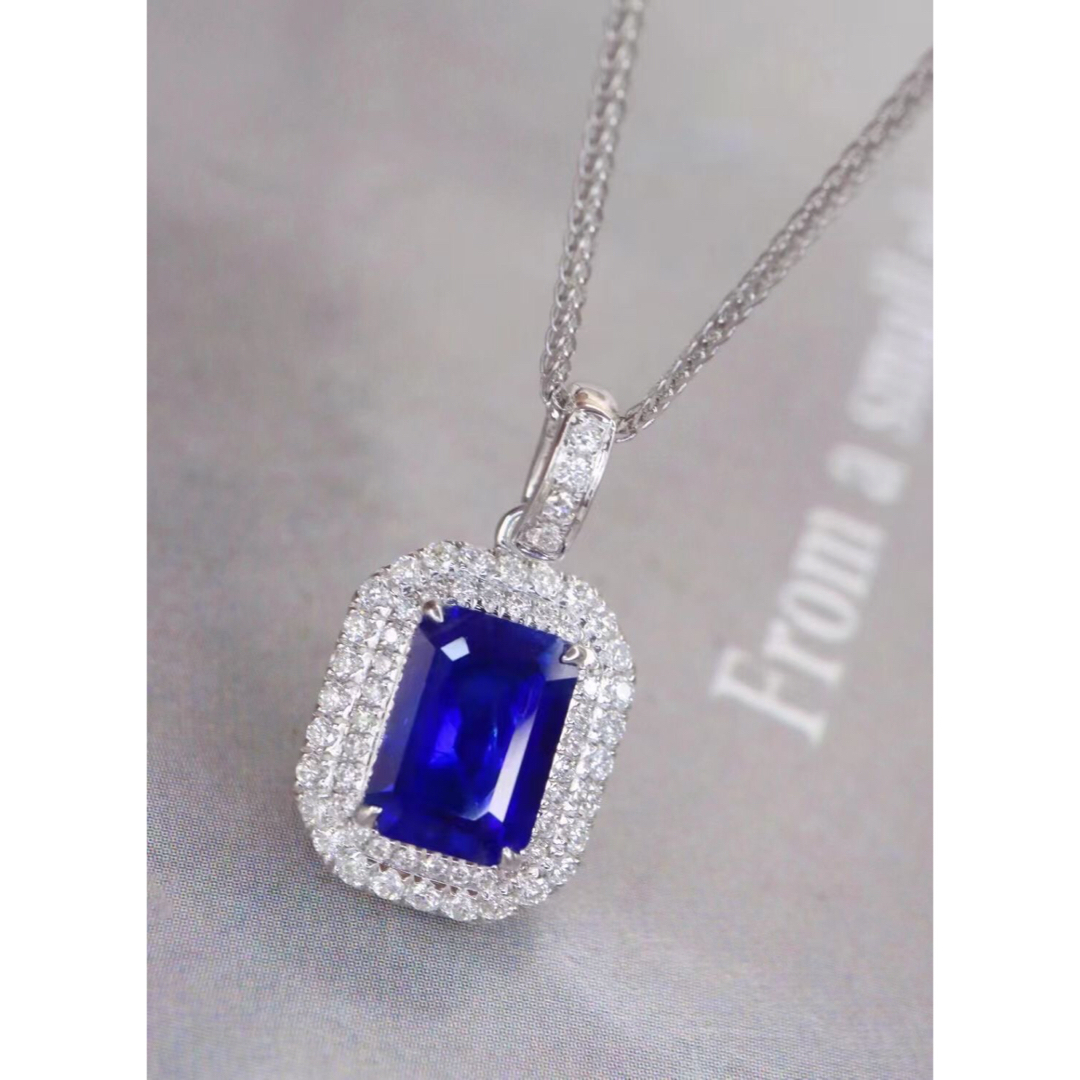 天然 ロイヤルブルーサファイア ダイヤ  ペンダントトップ1.71ct ¥