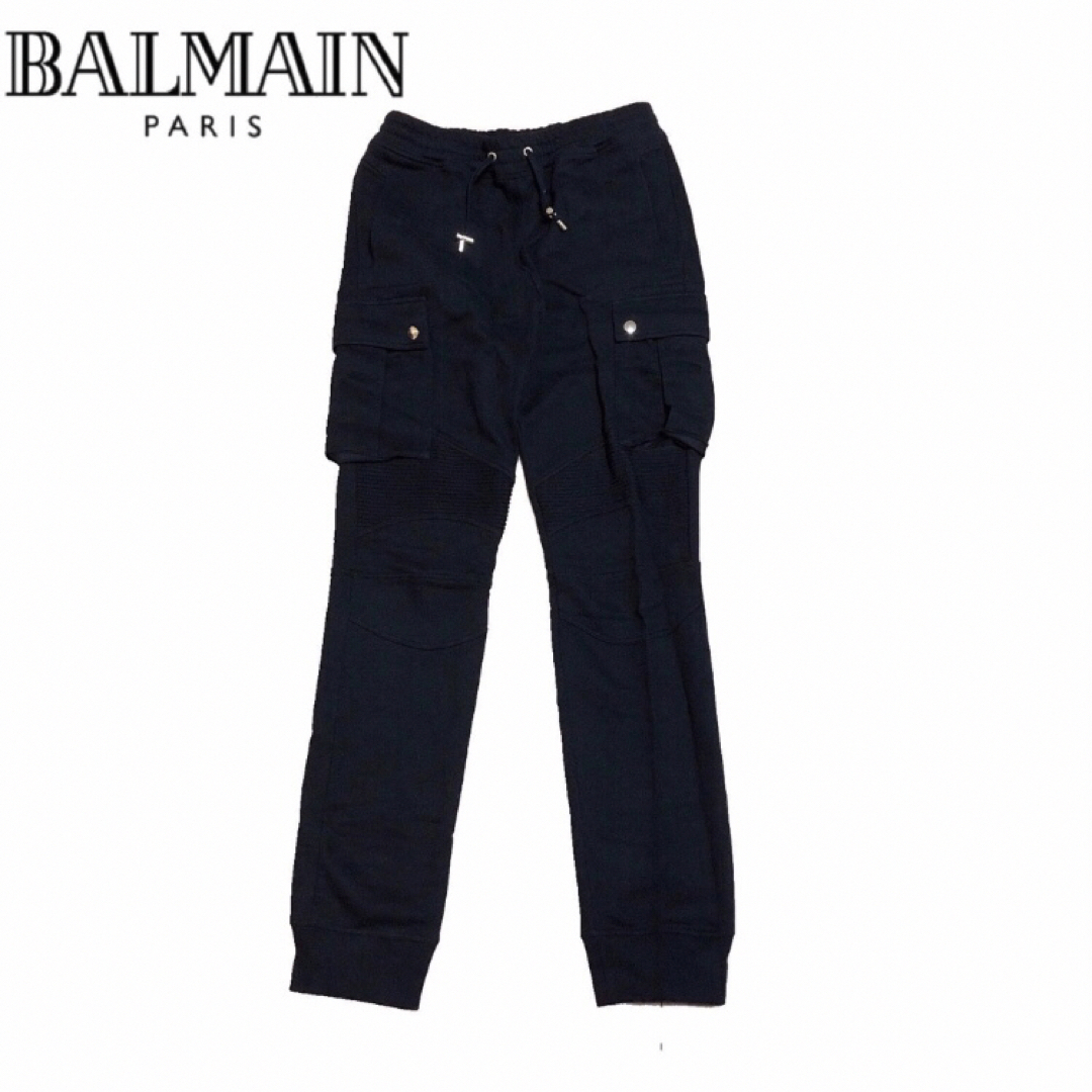 【新品】BALMAIN バルマン バイカー スウェット パンツ ブラック