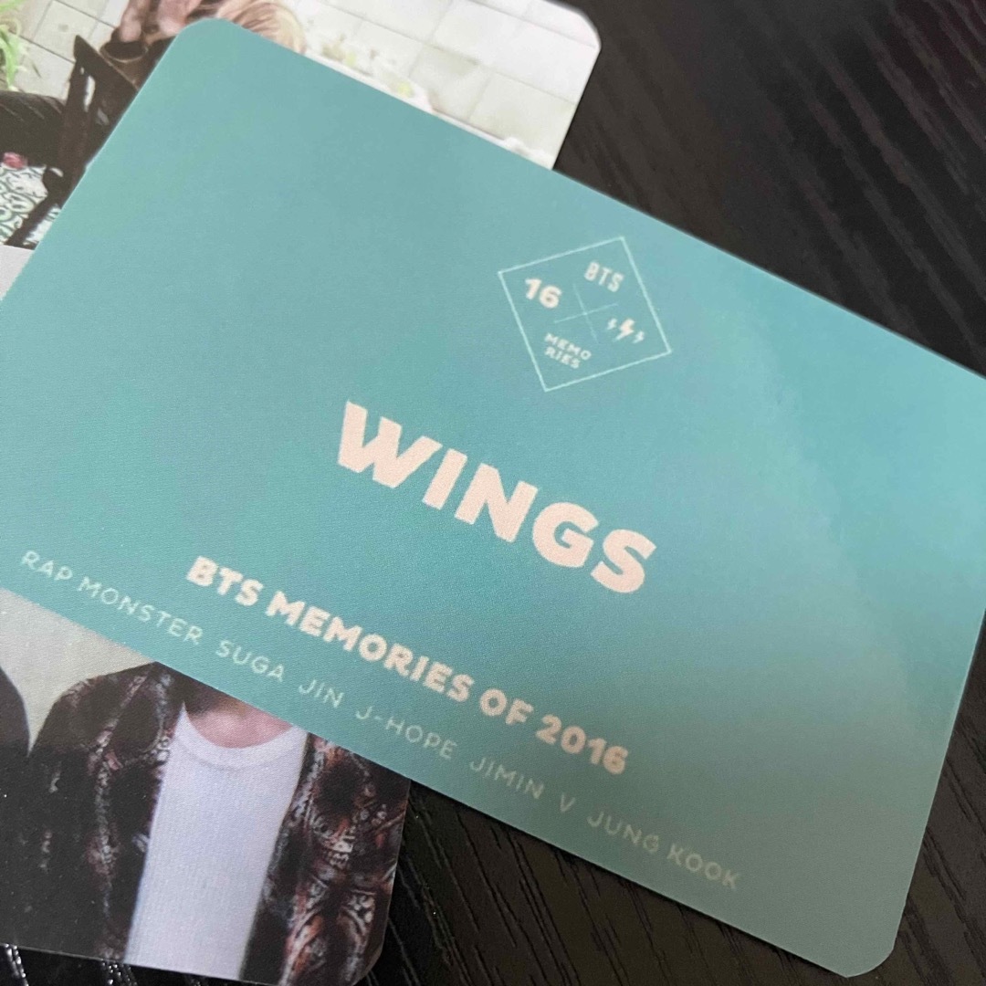 BTS MEMORIES OF 2016 トレカ WINGS グク RM ジン