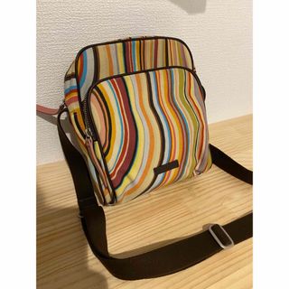 ポールスミス(Paul Smith)の【Paul smith】ショルダーバック キャンバス レザー マルチカラー(ショルダーバッグ)