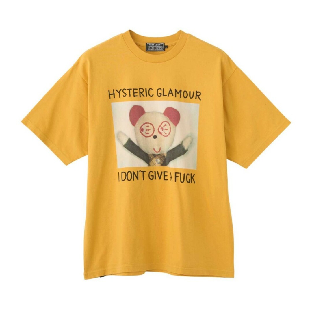 袖丈半袖HYSTERIC GLAMOUR リンガーTシャツ S イエロー 黄色