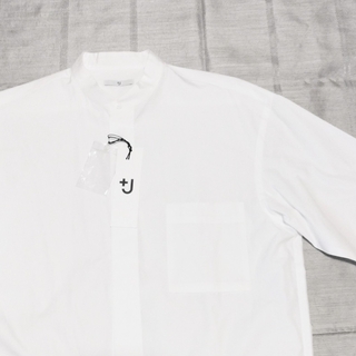 ユニクロ(UNIQLO)のユニクロ +J スーピマコットンオーバーサイズスタンドカラーシャツ  メンズ(シャツ)