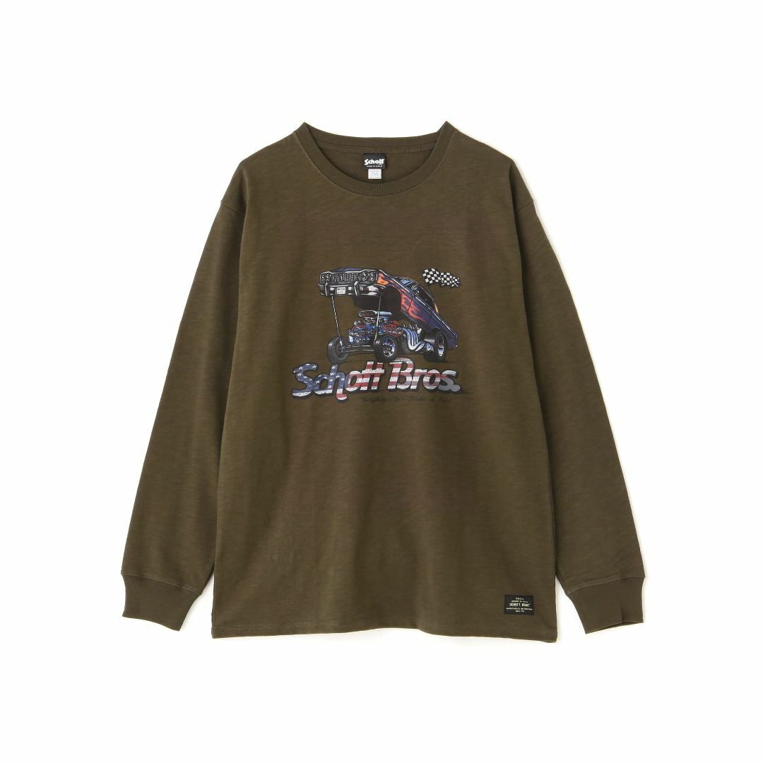 Schott NYC ショット CUSTOM CAR LS T-SHIRTホット