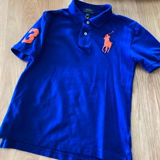 ポロラルフローレン(POLO RALPH LAUREN)のラルフローレン　ビッグポニー　ロゴ　ブルー　男女兼用　ジュニア　ビッグポロ(Tシャツ/カットソー)