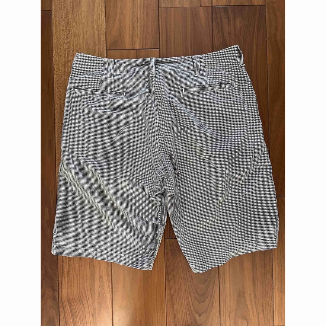 A BATHING APE ネイビーチェック ショートパンツ XLサイズ