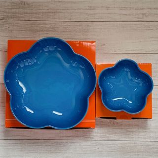 ルクルーゼ(LE CREUSET)のルクルーゼ　フラワーディッシュ マルセイユ 2枚セット 海外(食器)