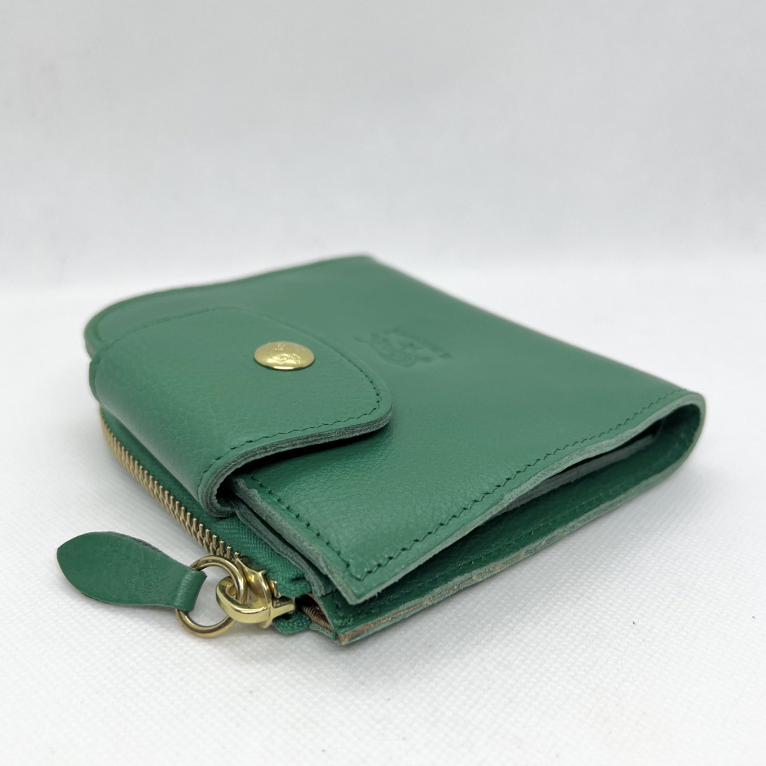 IL BISONTE - 【新品未使用】イルビゾンテ 二つ折り財布 ☆ エメラルド