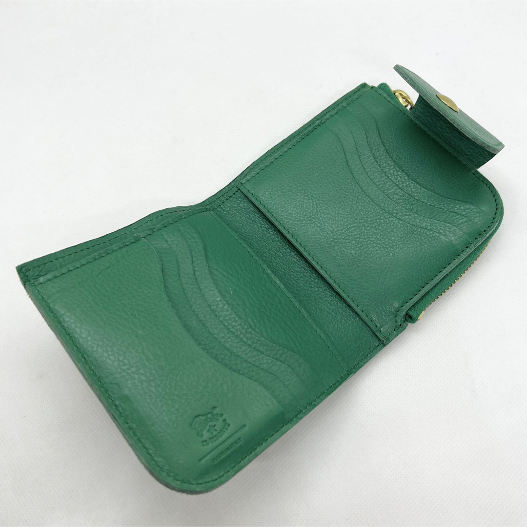 IL BISONTE - 【新品未使用】イルビゾンテ 二つ折り財布 ☆ エメラルド