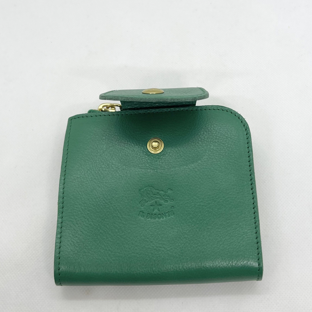 IL BISONTE - 【新品未使用】イルビゾンテ 二つ折り財布 ☆ エメラルド