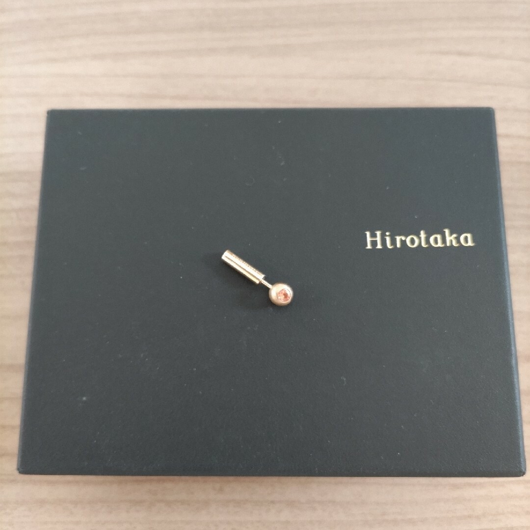 hirotaka ヒロタカ K10 オレンジサファイア ピアス 片耳の通販 by ...