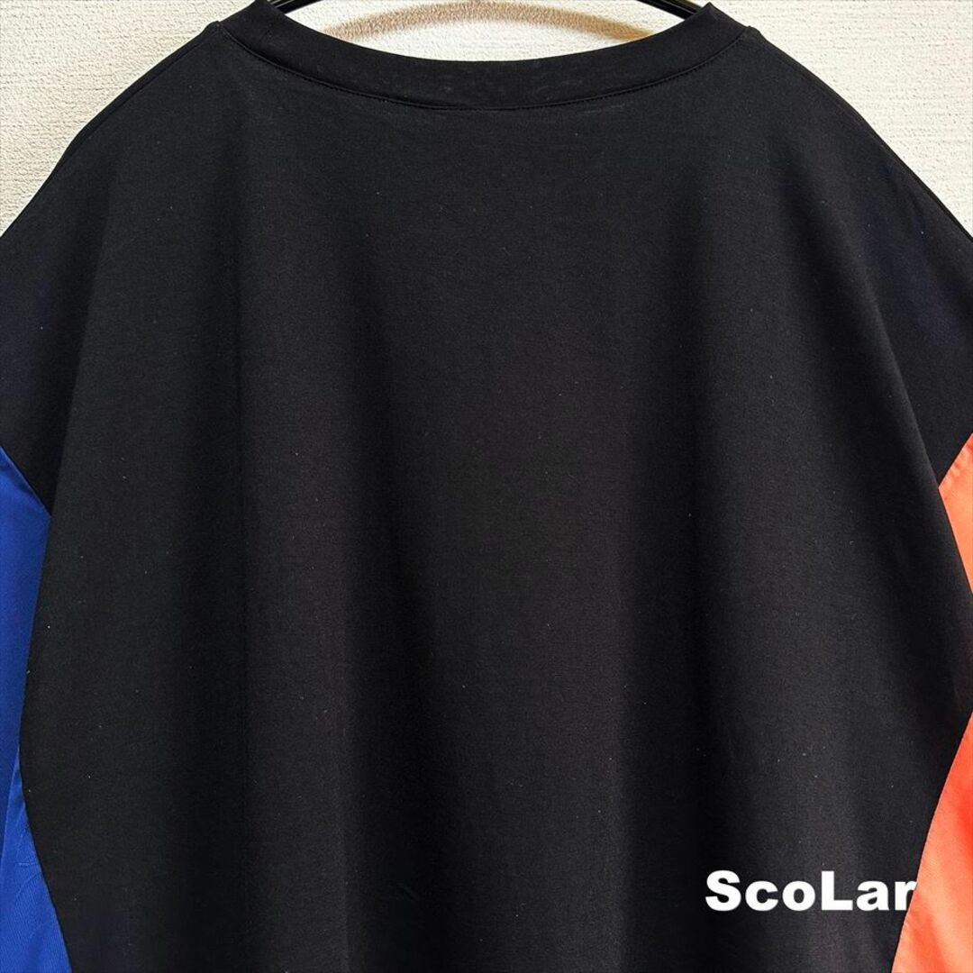 ScoLar(スカラー)の【ScoLar】スカラー ネオン柄シフォン切替 シャツプルオーバー タグ付未使用 レディースのトップス(カットソー(半袖/袖なし))の商品写真