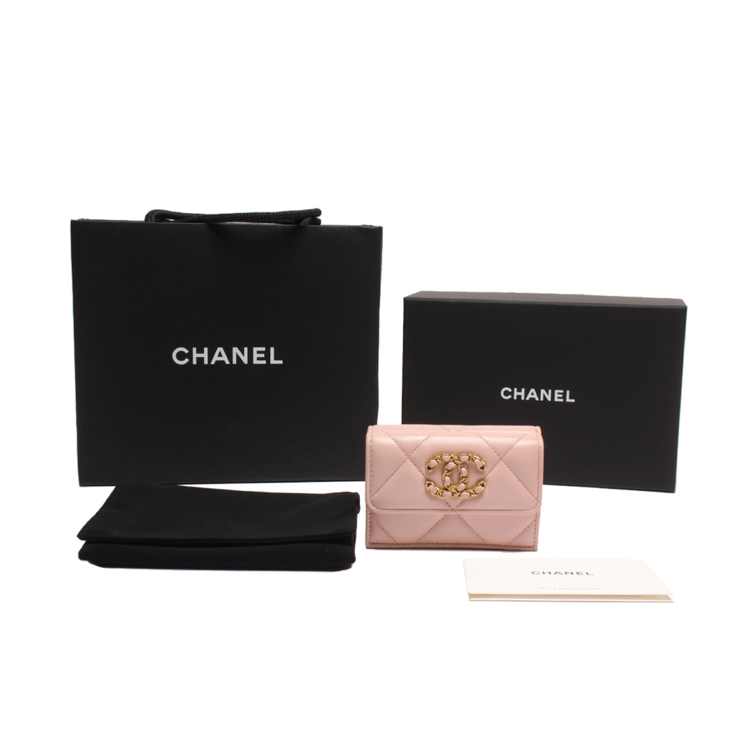 CHANEL - 美品 シャネル 三つ折り財布 ココマーク ゴールド金具