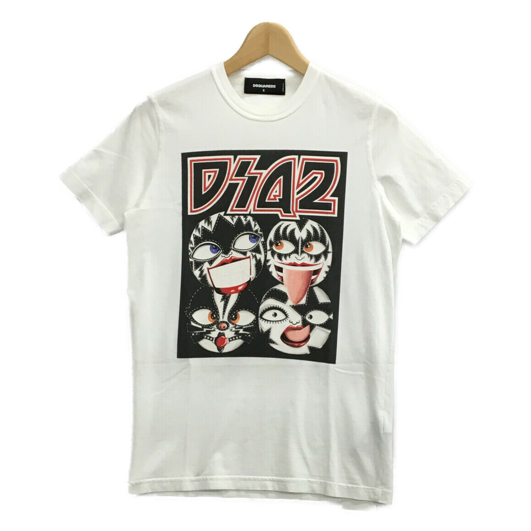 ディースクエアード KISS バンドモチーフ 半袖Tシャツ メンズ S