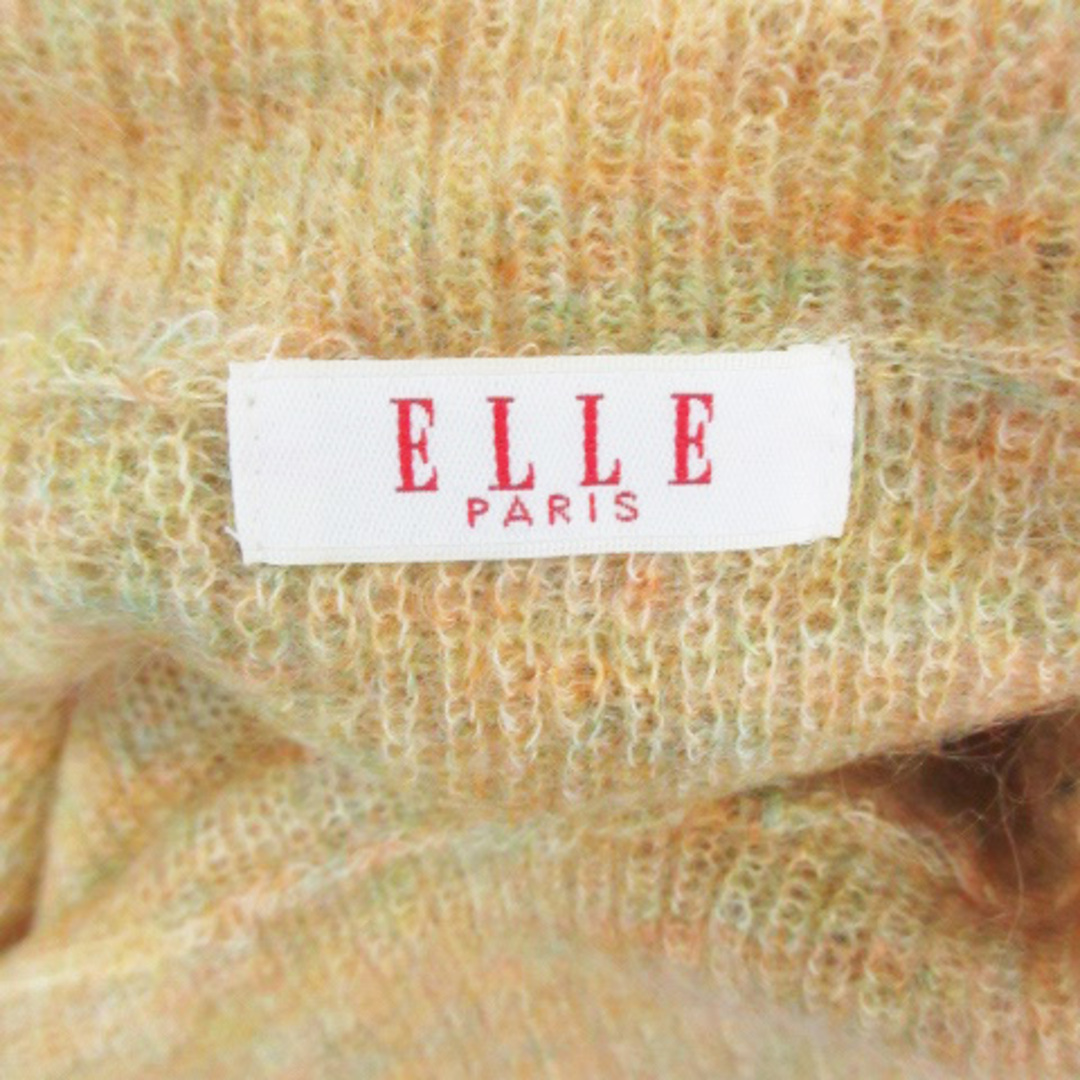 ELLE(エル)のエル ELLE ニット セーター 長袖 タートルネック モヘヤ 38 オレンジ レディースのトップス(ニット/セーター)の商品写真