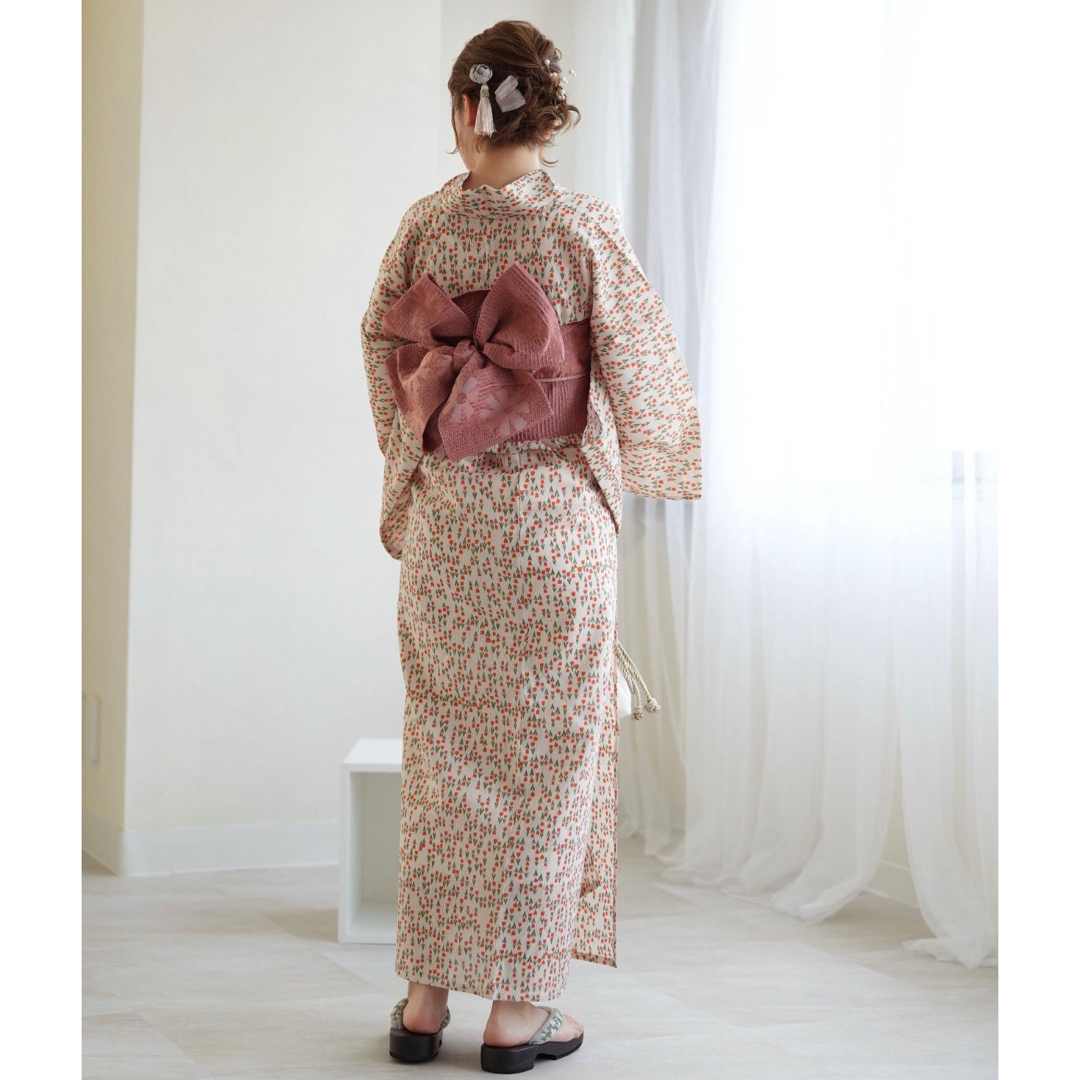 新品【アリス×ブラウン】ニコアンティーク 帯単品 浴衣帯 半幅帯 袴帯 袴下帯