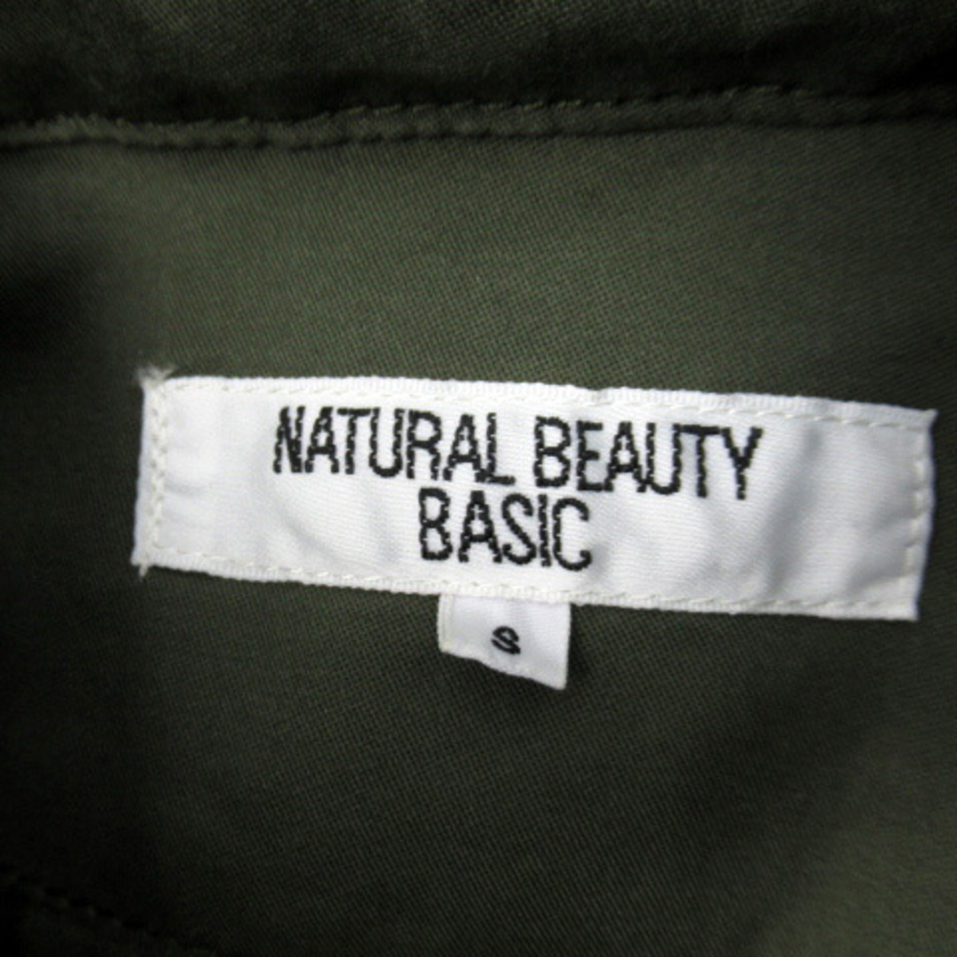 NATURAL BEAUTY BASIC(ナチュラルビューティーベーシック)のナチュラルビューティーベーシック ミリタリージャケット スタンドカラー S レディースのジャケット/アウター(ブルゾン)の商品写真