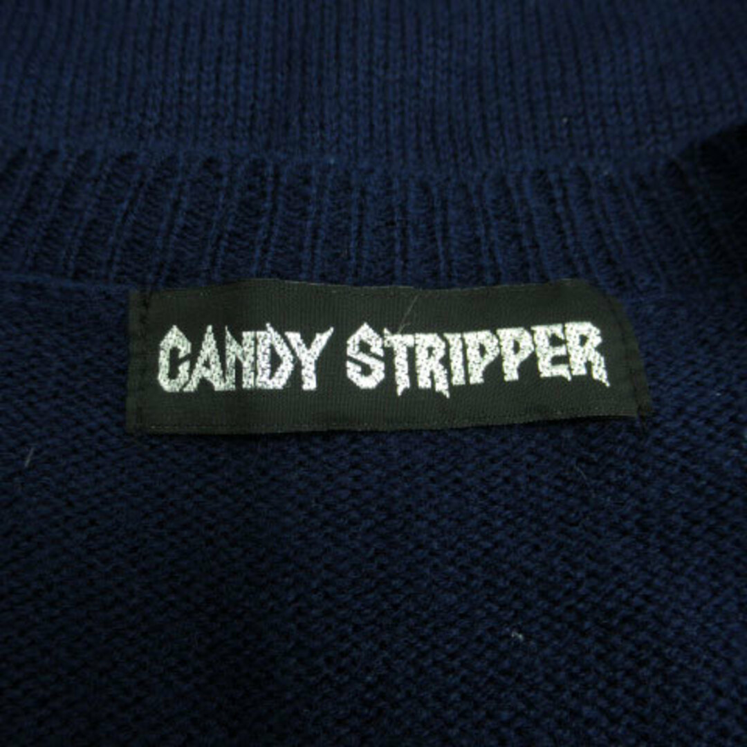 Candy Stripper キャンディストリッパー カーディガン 紺 | www 