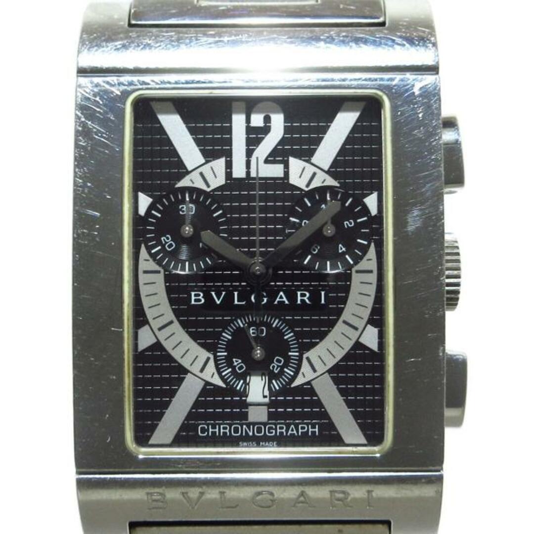 ベルト訳あり ブルガリ BVLGARI RTC49S レッタンゴロ クロノグラフ デイト クォーツ メンズ _764532