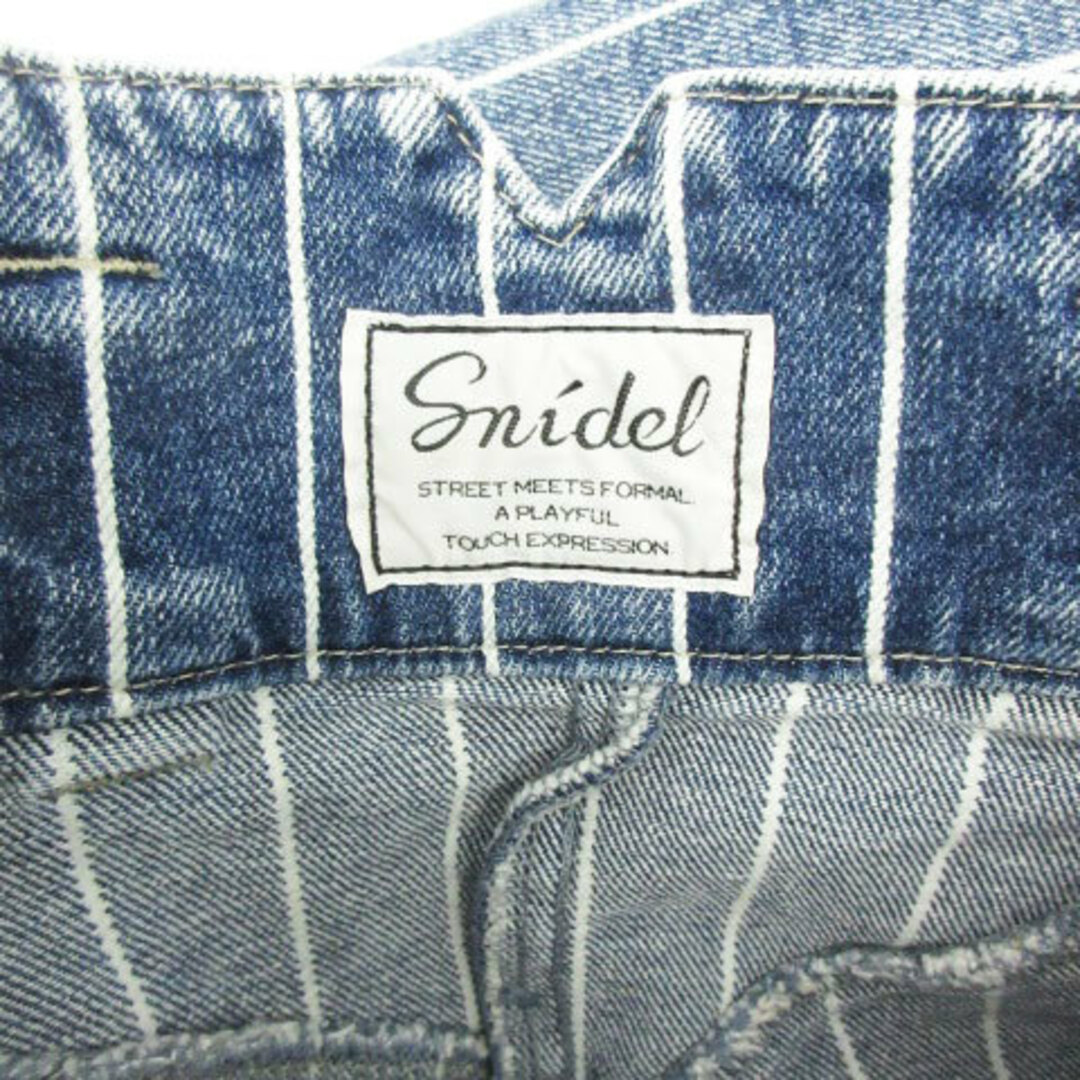 SNIDEL(スナイデル)のスナイデル デニムパンツ ジーンズ テーパードパンツ ロング丈 1 ブルー 青 レディースのパンツ(デニム/ジーンズ)の商品写真