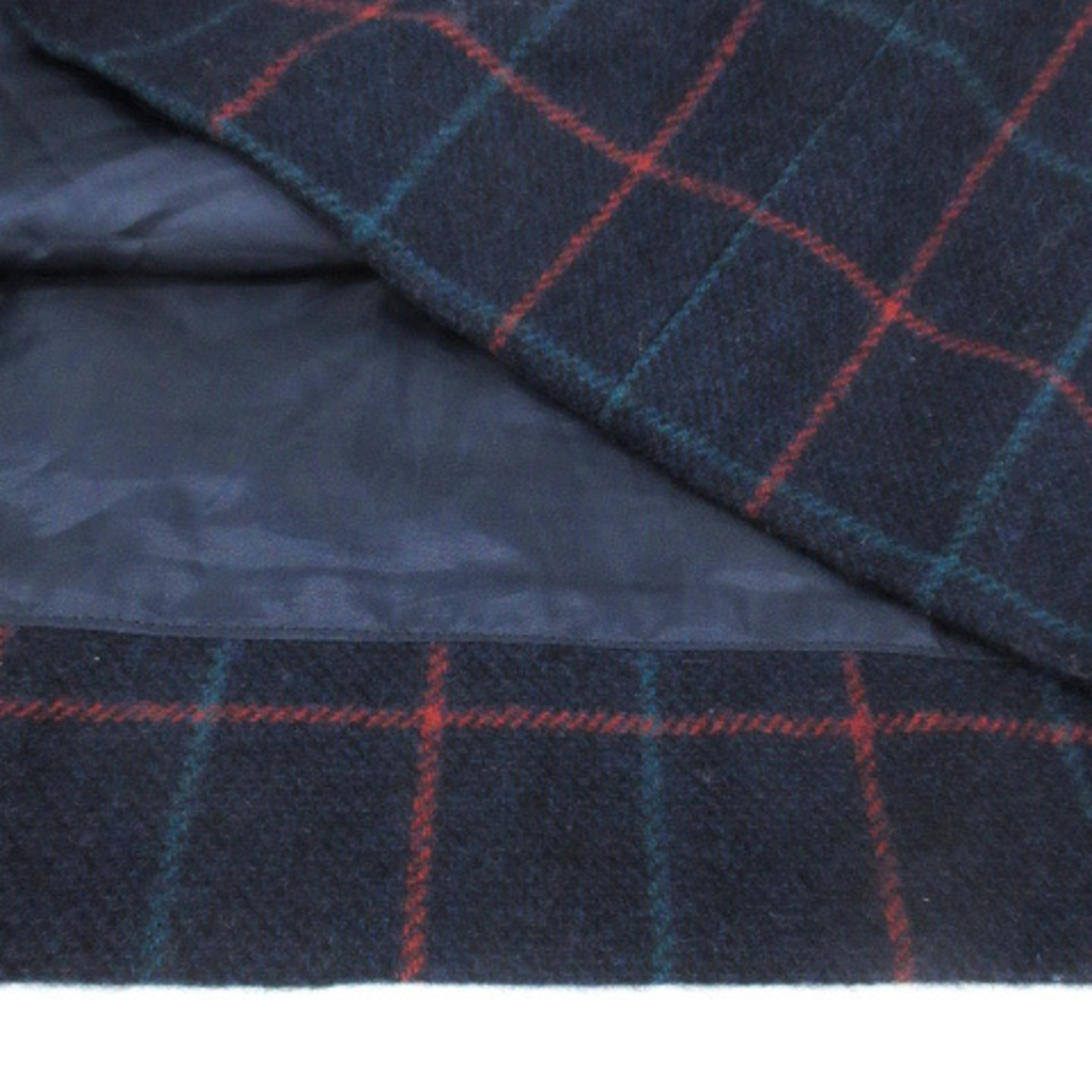 anatelier(アナトリエ)のアナトリエ フレアスカート ミニ丈 ウール ウィンドウペン柄 38 紺 赤 レディースのスカート(ミニスカート)の商品写真