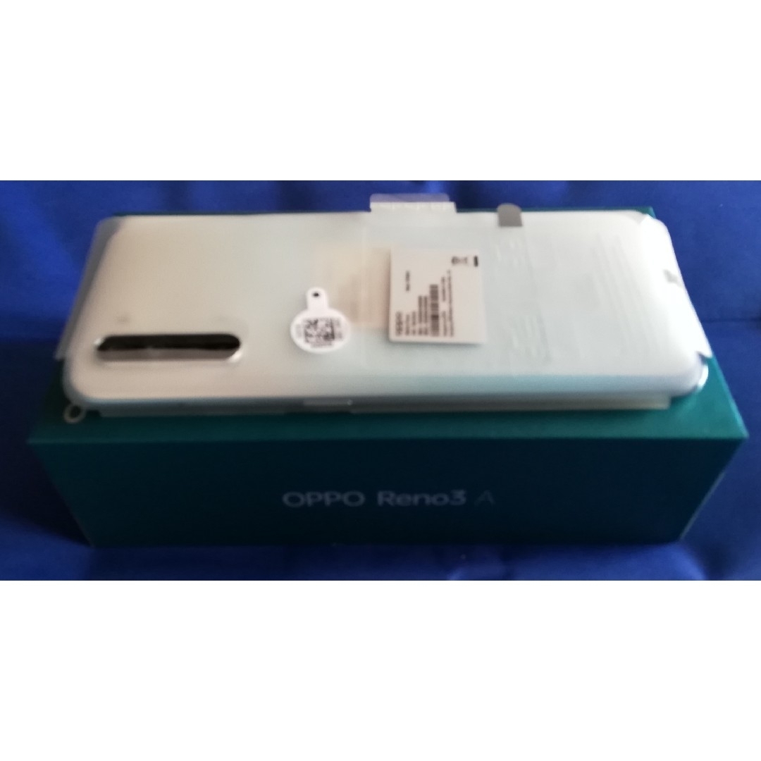 OPPO(オッポ)の新品OPPO Reno3 A ホワイト SIMフリー スマホ/家電/カメラのスマートフォン/携帯電話(スマートフォン本体)の商品写真