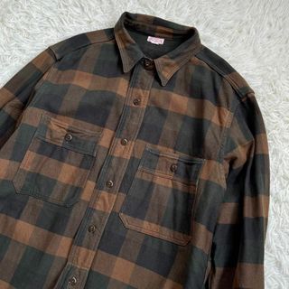 フリーホイーラーズ(FREEWHEELERS)の【美品】フリーホイーラーズ　長袖シャツ　ヘビーネル　チェック　17 1/2サイズ(シャツ)