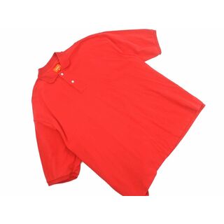 ビームス(BEAMS)のBEAMS ビームス ビックシルエット ポロシャツ sizeXL/赤 ■◆ メンズ(ポロシャツ)