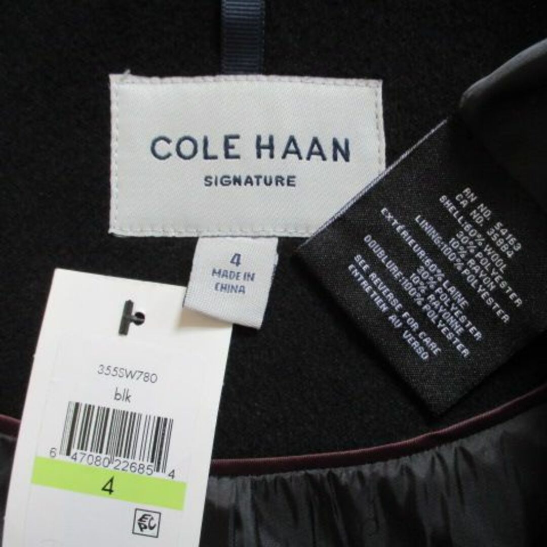 Cole Haan(コールハーン)の新品 コールハーン（COLE HAAN）黒 コート 4 秋冬 レディースのジャケット/アウター(その他)の商品写真