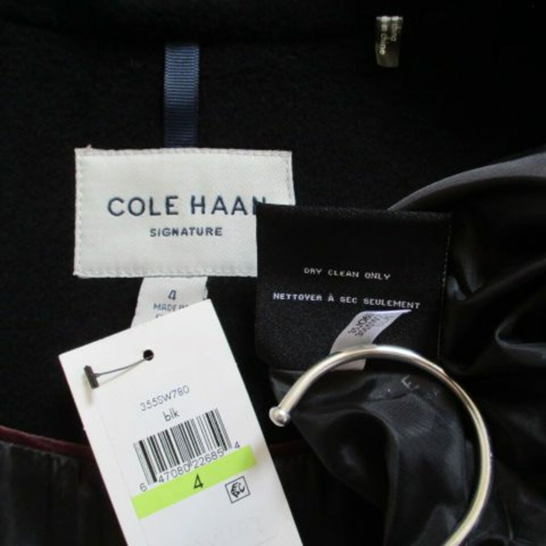 Cole Haan(コールハーン)の新品 コールハーン（COLE HAAN）黒 コート 4 秋冬 レディースのジャケット/アウター(その他)の商品写真