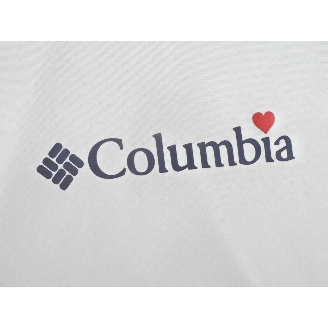 Columbia(コロンビア)のColumbia コロンビア PL2649 ロゴ Tシャツ sizeS/白×薄水色 ■◆ レディース レディースのトップス(Tシャツ(半袖/袖なし))の商品写真