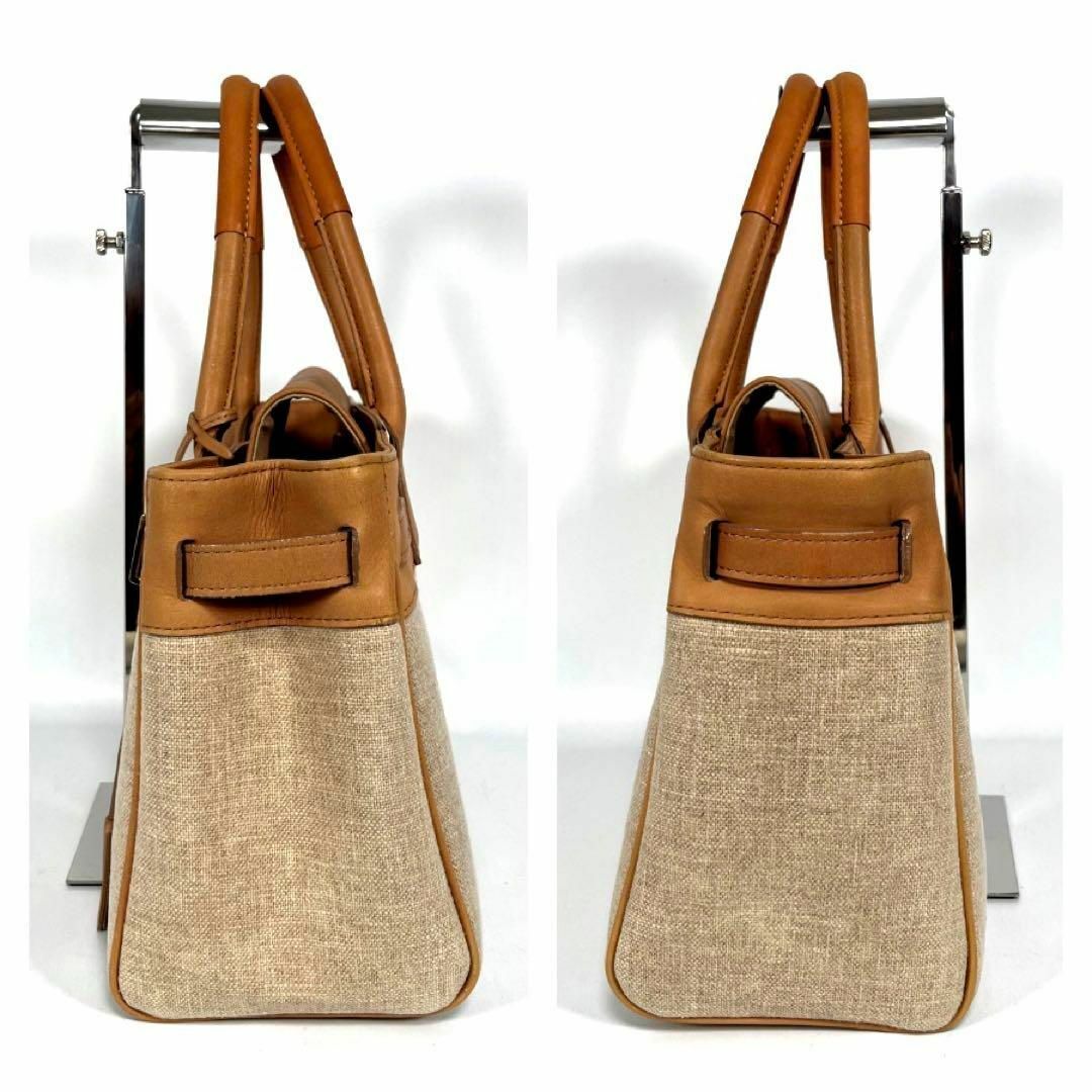 美品】M.U.L エムユーエル ハンドバッグ トートバッグ レザー 黒 A4可