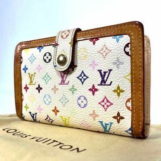 ルイヴィトン(LOUIS VUITTON)の良品 ルイヴィトン マルチカラー がま口 折り財布 ポルトフォイユ ヴィエノワ(その他)