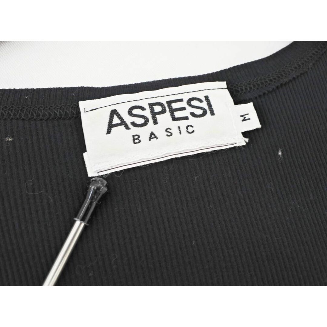 ASPESI(アスペジ)のASPESI アスペジ ヘンリーネック 半袖 カットソー sizeM/黒 ■◆ レディース レディースのトップス(カットソー(半袖/袖なし))の商品写真