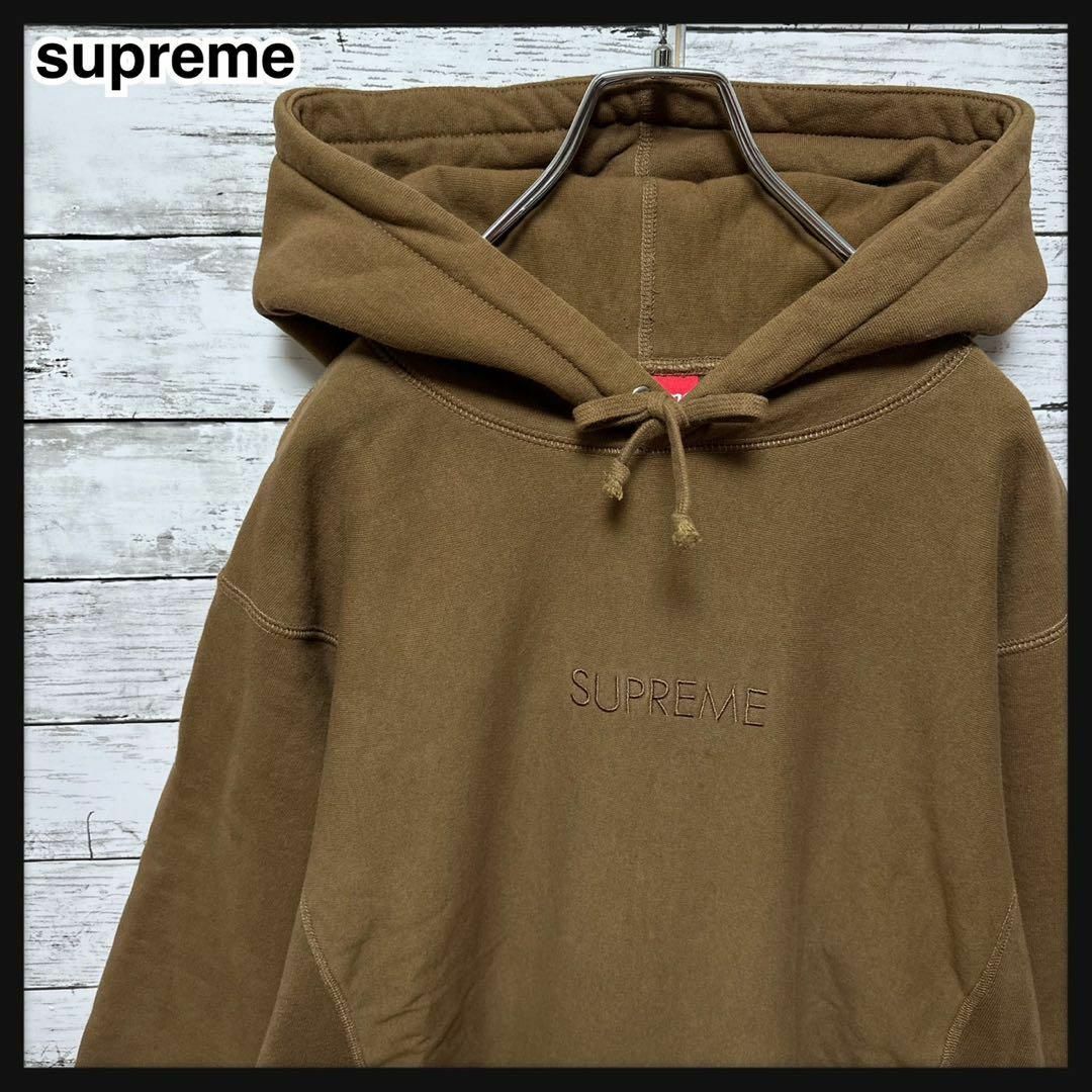 Supreme - 252【希少XLサイズ】シュプリーム☆センター刺繍ロゴ 最高