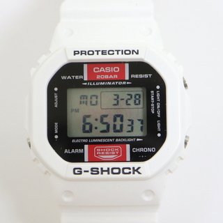 カシオ(CASIO)の【CASIO】カシオ G-SHOCK 腕時計 クォーツ メンズ ERIC HAZEコラボ ホワイト ラバー 黒文字盤 DW-5600EH-7JR nt0006ik(腕時計(アナログ))