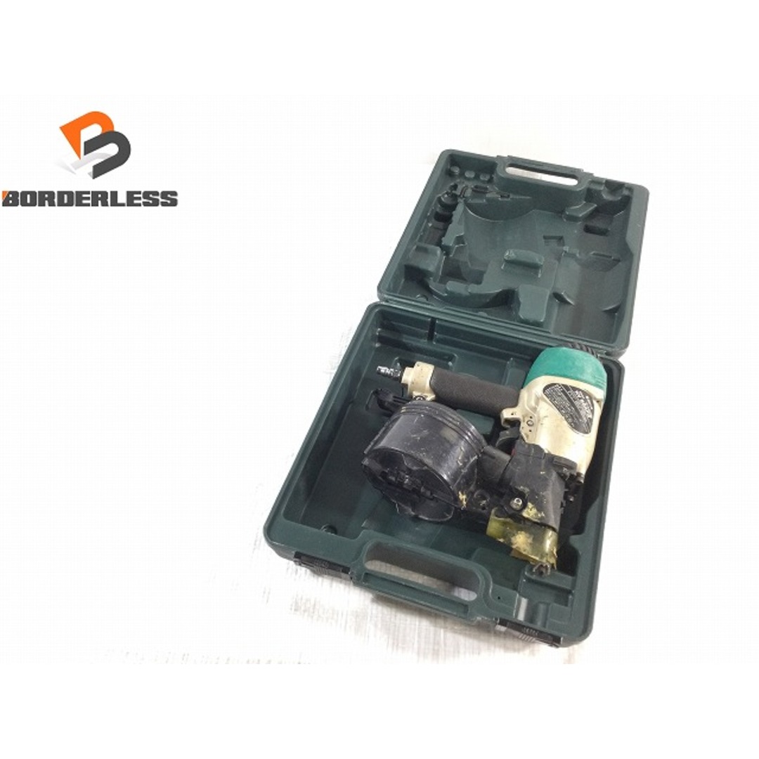 日立 - ☆中古品☆HITACHI 日立工機 65mm 常圧 ロール釘打機 NV65AF3
