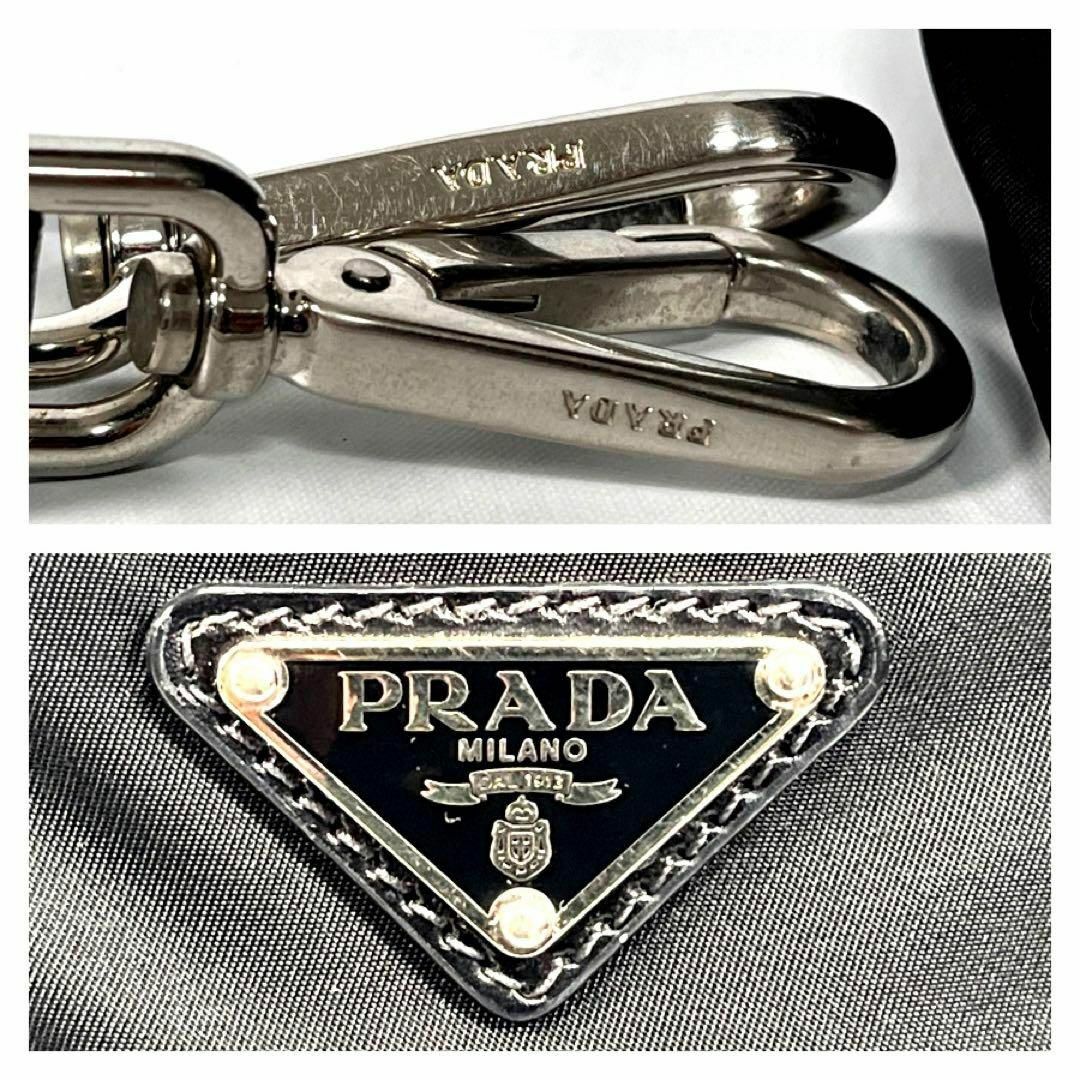 PRADA(プラダ)の極美品 プラダ 2way ナイロン ハンドバッグ ショルダー付 三角ロゴプレート レディースのバッグ(トートバッグ)の商品写真