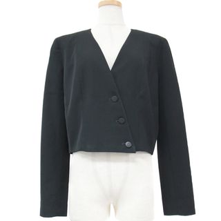 CHANEL - CHANEL シャネル ジャケット ノーカラー アウター ブラック