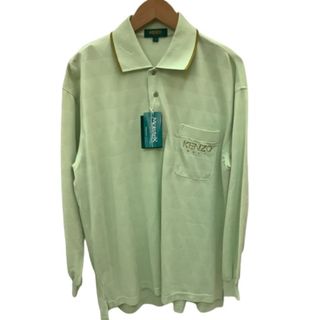 ケンゾー(KENZO)の♪♪KENZO ケンゾー GOLF ゴルフ メンズ 長袖ポロシャツ SIZE 4 黄緑(シャツ)