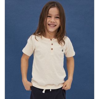 プチバトー(PETIT BATEAU)のプチバトー　スラブジャージー半袖Tシャツ(Tシャツ/カットソー)