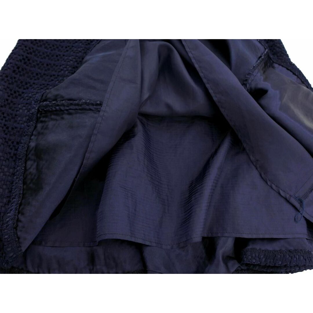 JUSGLITTY(ジャスグリッティー)のジャスグリッティー レース Aライン 台形 スカート size0/紺 ■■ レディース レディースのスカート(ミニスカート)の商品写真