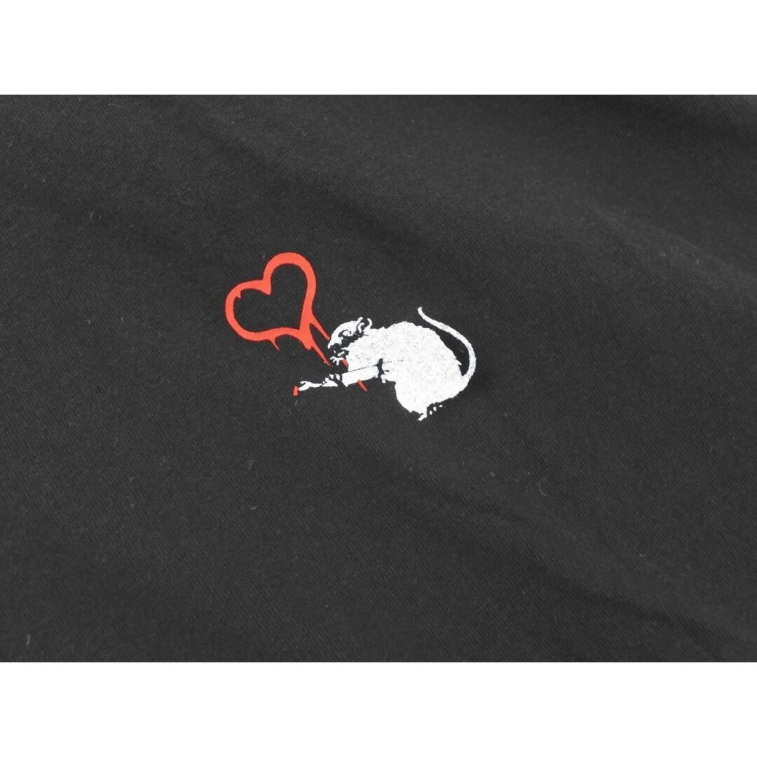 EMODA(エモダ)のEMODA エモダ BRANDALISED チョーカー ロング タンクトップ Banksy Love Rat ART カットソー sizeF/黒 ■◆ レディース レディースのトップス(カットソー(半袖/袖なし))の商品写真