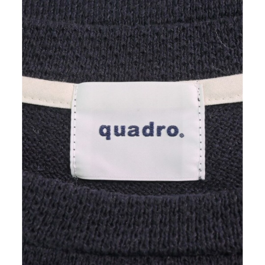 QUADRO(クアドロ)のquadro クオドロ ニット・セーター 2(M位) 紺 【古着】【中古】 メンズのトップス(ニット/セーター)の商品写真