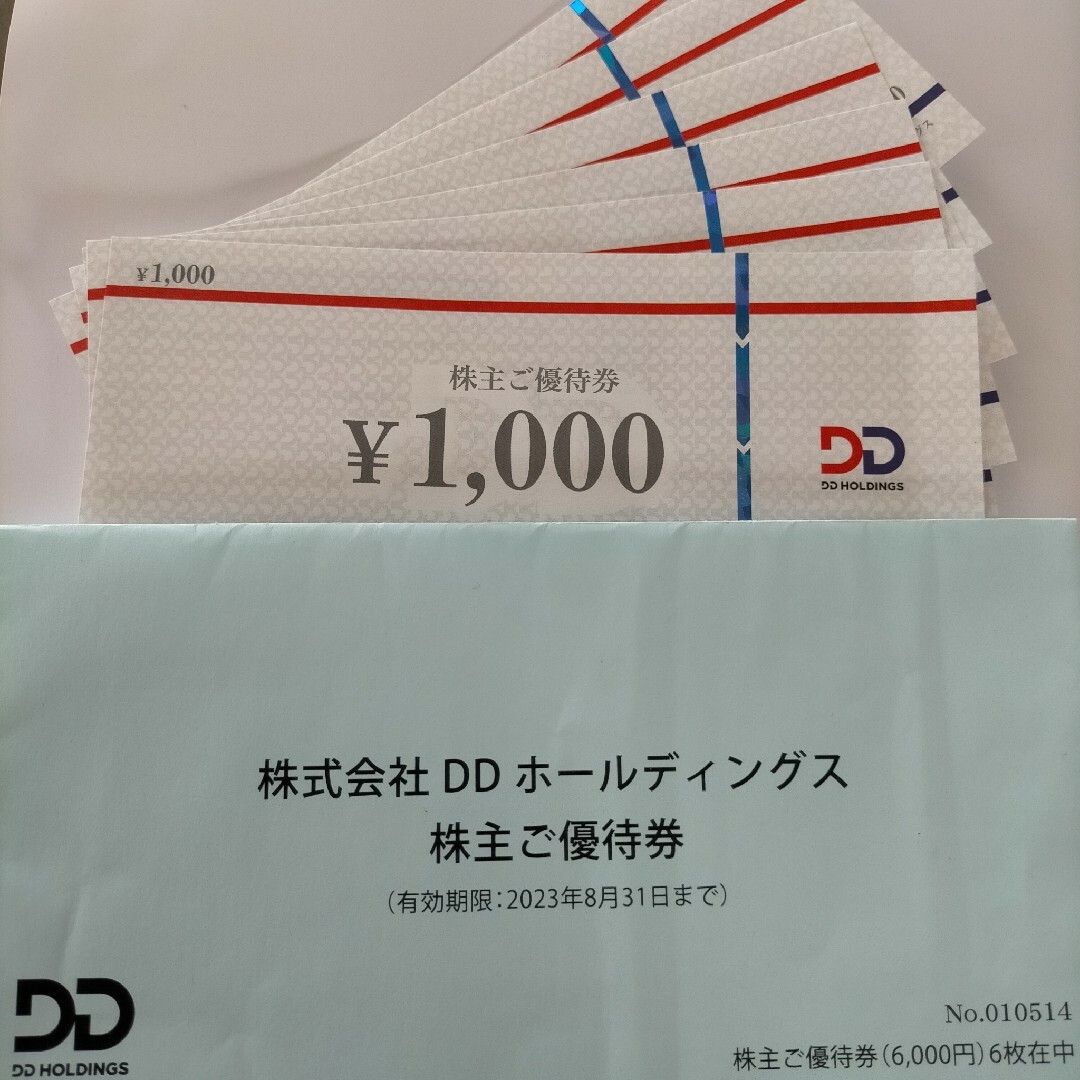 DDホールディングス 株主優待  6000円