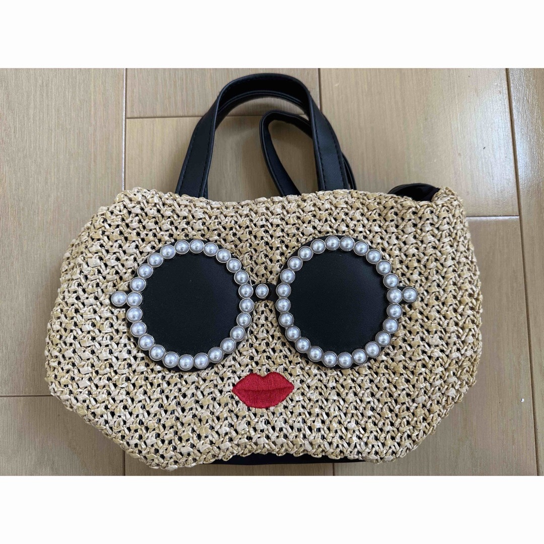 a-jolie(アジョリー)のａ-ｊｏｌｉｅ ＰＥＡＲＬ ＢＡＳＫＥＴ ２ＷＡＹ ＢＡＧ  レディースのバッグ(かごバッグ/ストローバッグ)の商品写真