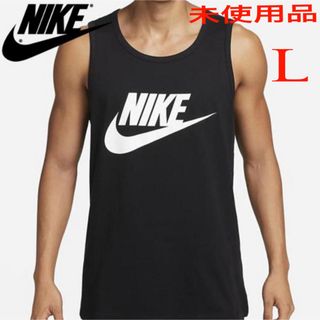 Nike人気胸ビッグロゴ未使用タンクトップ(L)(タンクトップ)