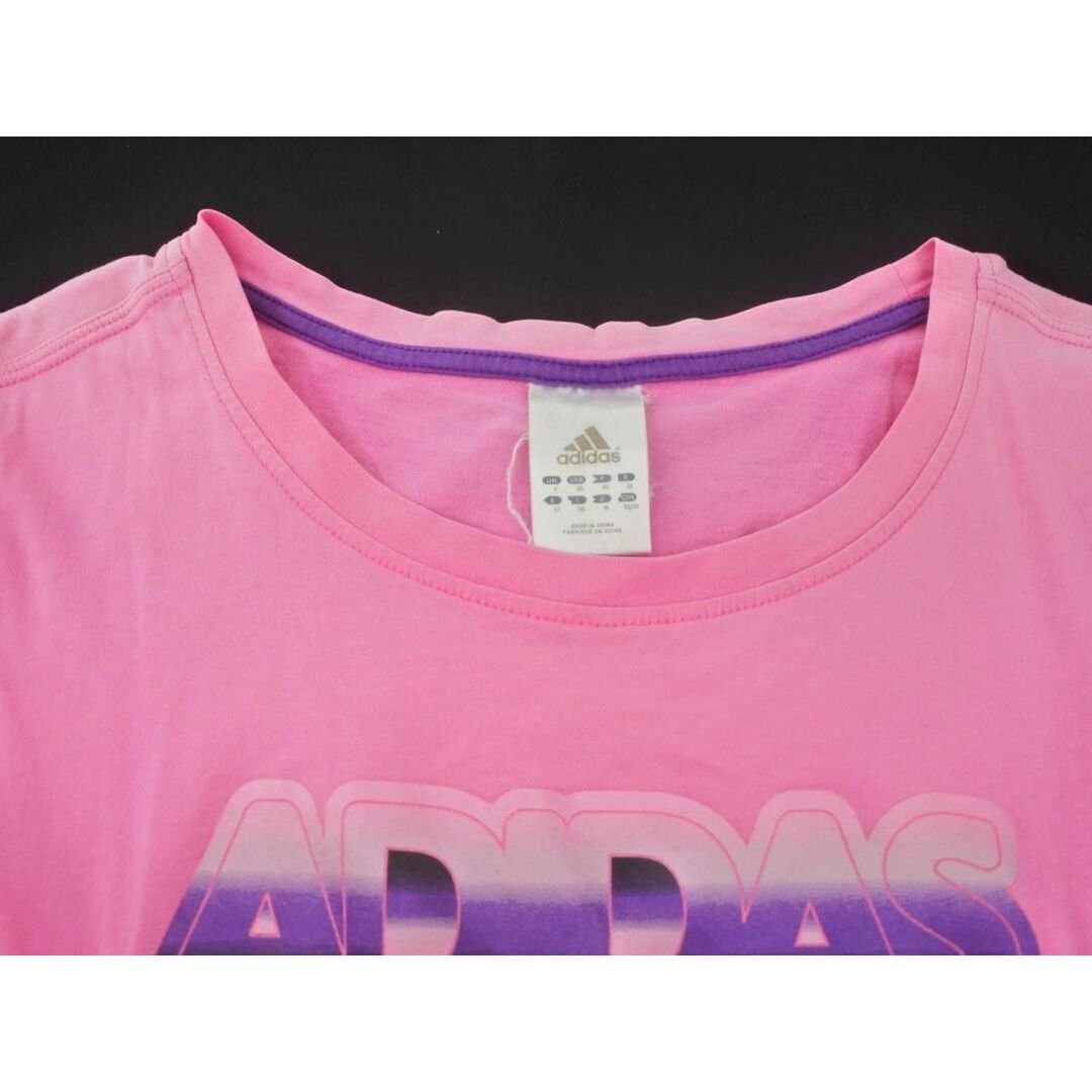 adidas(アディダス)のadidas アディダス ロゴ プリント 半袖 Tシャツ sizeM/ピンク ■◆ レディース レディースのトップス(Tシャツ(半袖/袖なし))の商品写真