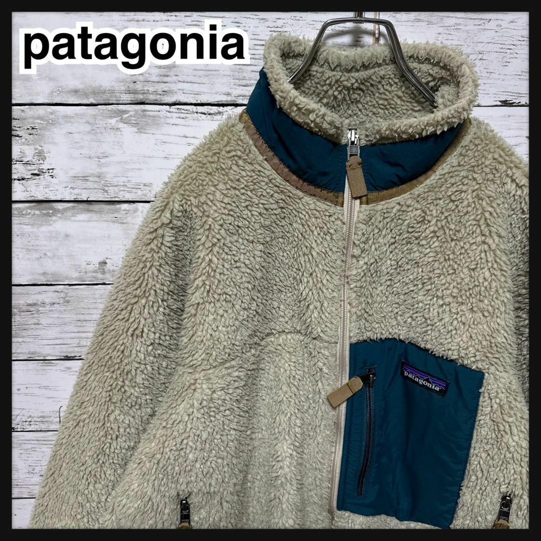 【リバーシブル】patagonia ワンポイントロゴフリースジャケット