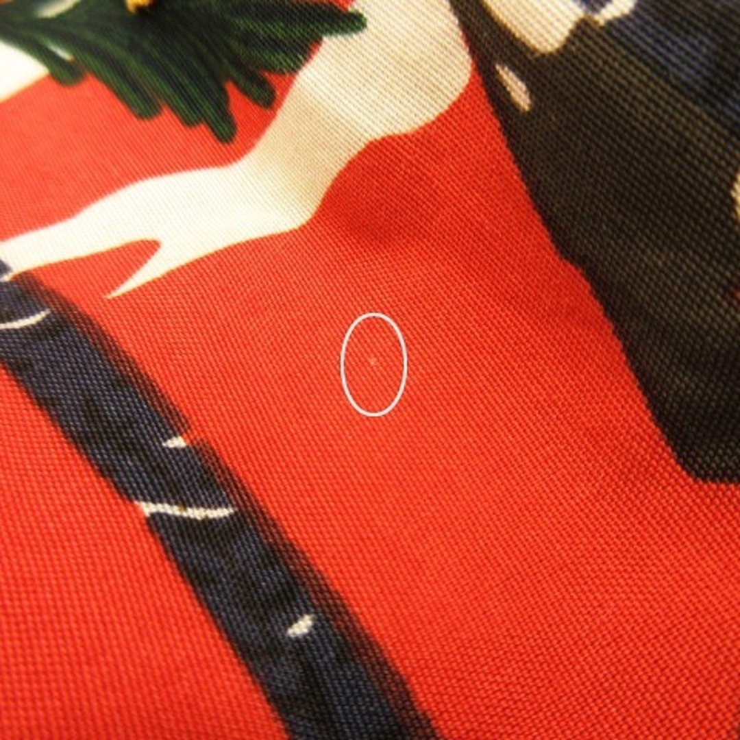 AVIREX(アヴィレックス)のアヴィレックス AVIREX アロハシャツ 半袖 総柄 赤系 レッド系 L  メンズのトップス(シャツ)の商品写真
